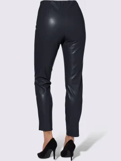 Pantalon en synthétique imitation cuir souple