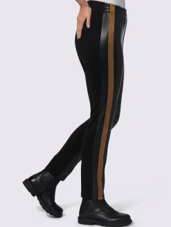 Pantalon en synthétique imitation cuir souple