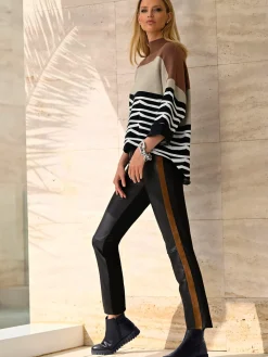 Pantalon en synthétique imitation cuir souple