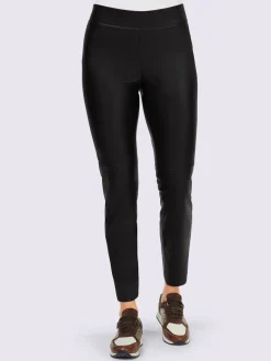Pantalon en synthétique imitation cuir souple