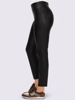 Pantalon en synthétique imitation cuir souple