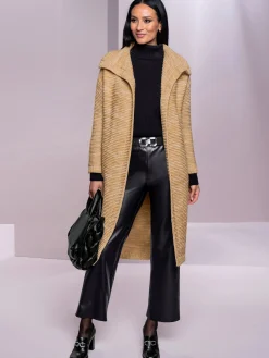 Pantalon en synthétique jambes larges mode