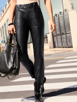 Pantalon en synthétique qualité lisse