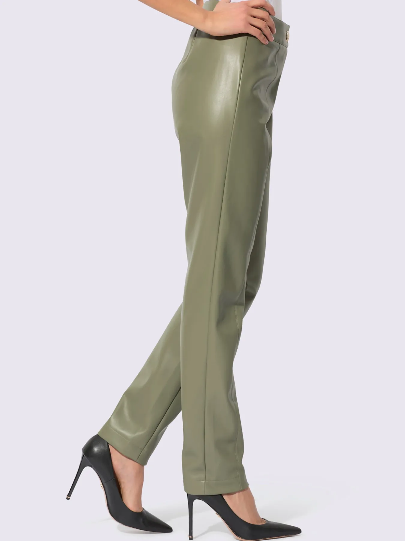Pantalon en synthétique synthétique joliment brillant