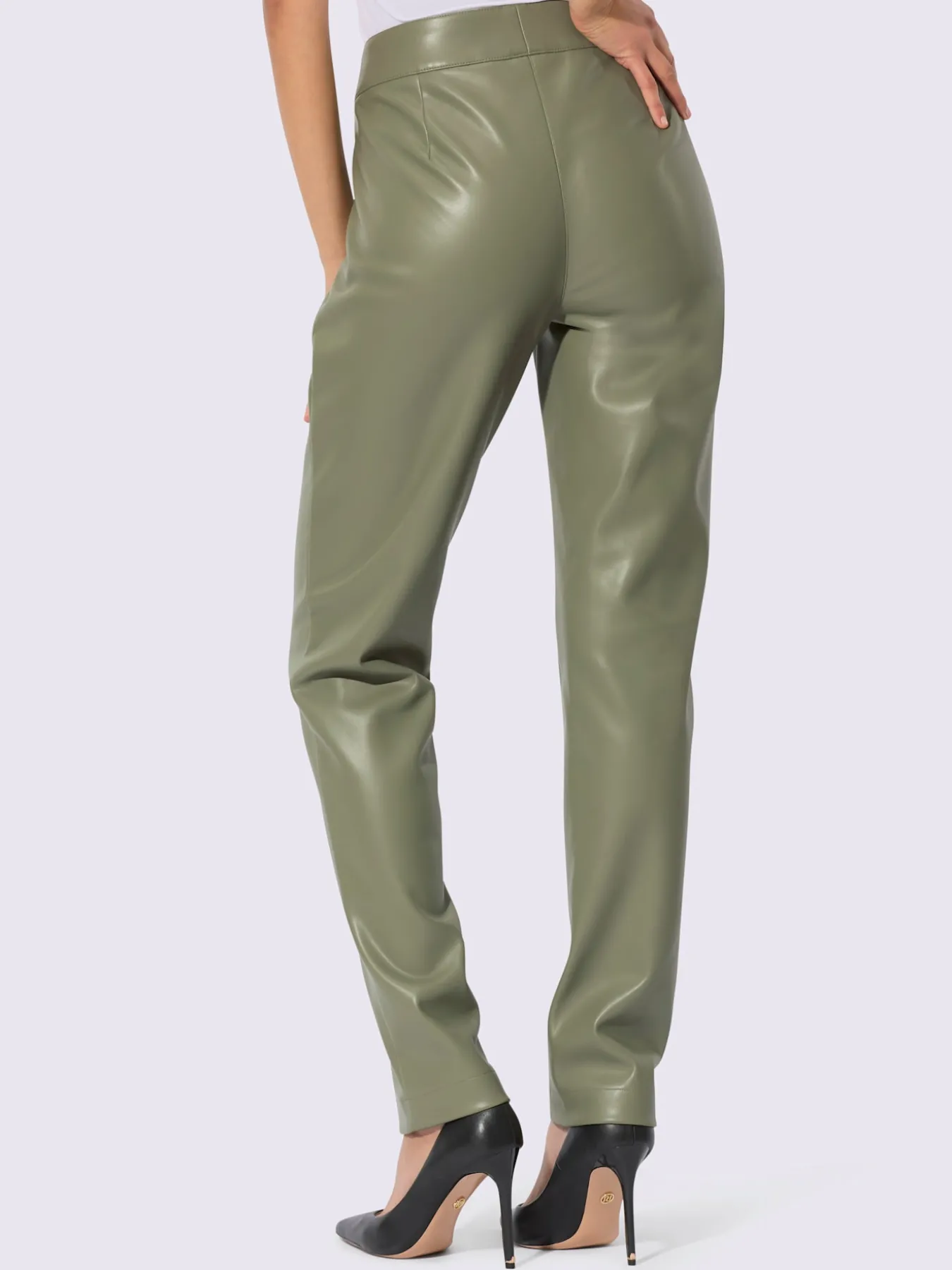 Pantalon en synthétique synthétique joliment brillant
