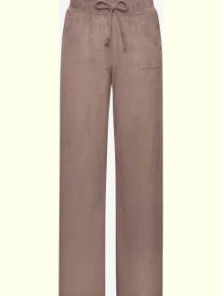 Pantalon en synthétique velours