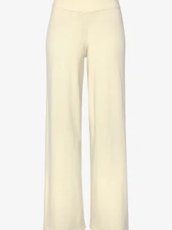 Pantalon en tricot avec jambes larges