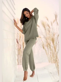 Pantalon en tricot doux et extensible