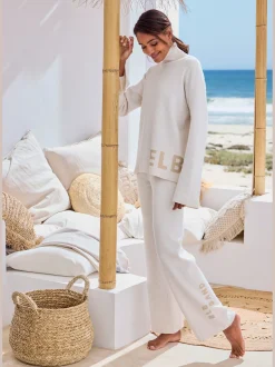Pantalon en tricot doux et extensible