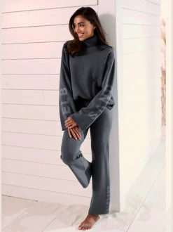Pantalon en tricot doux et extensible