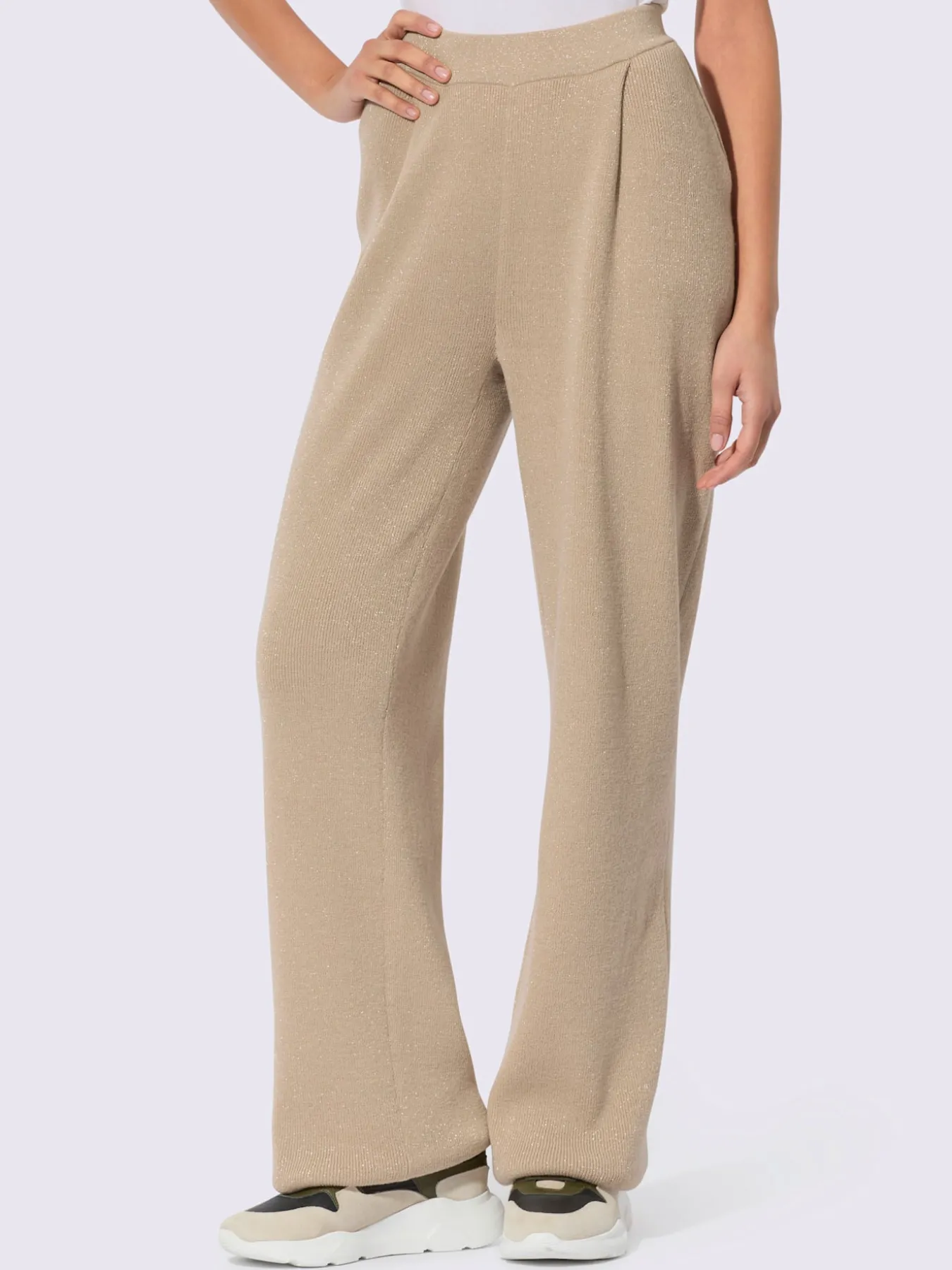 Pantalon en tricot matière de qualité supérieure avec laine vierge