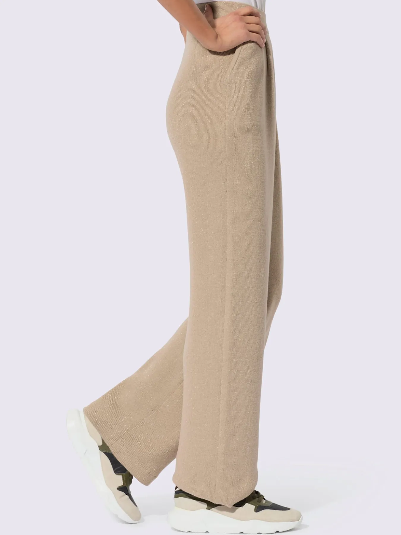 Pantalon en tricot matière de qualité supérieure avec laine vierge