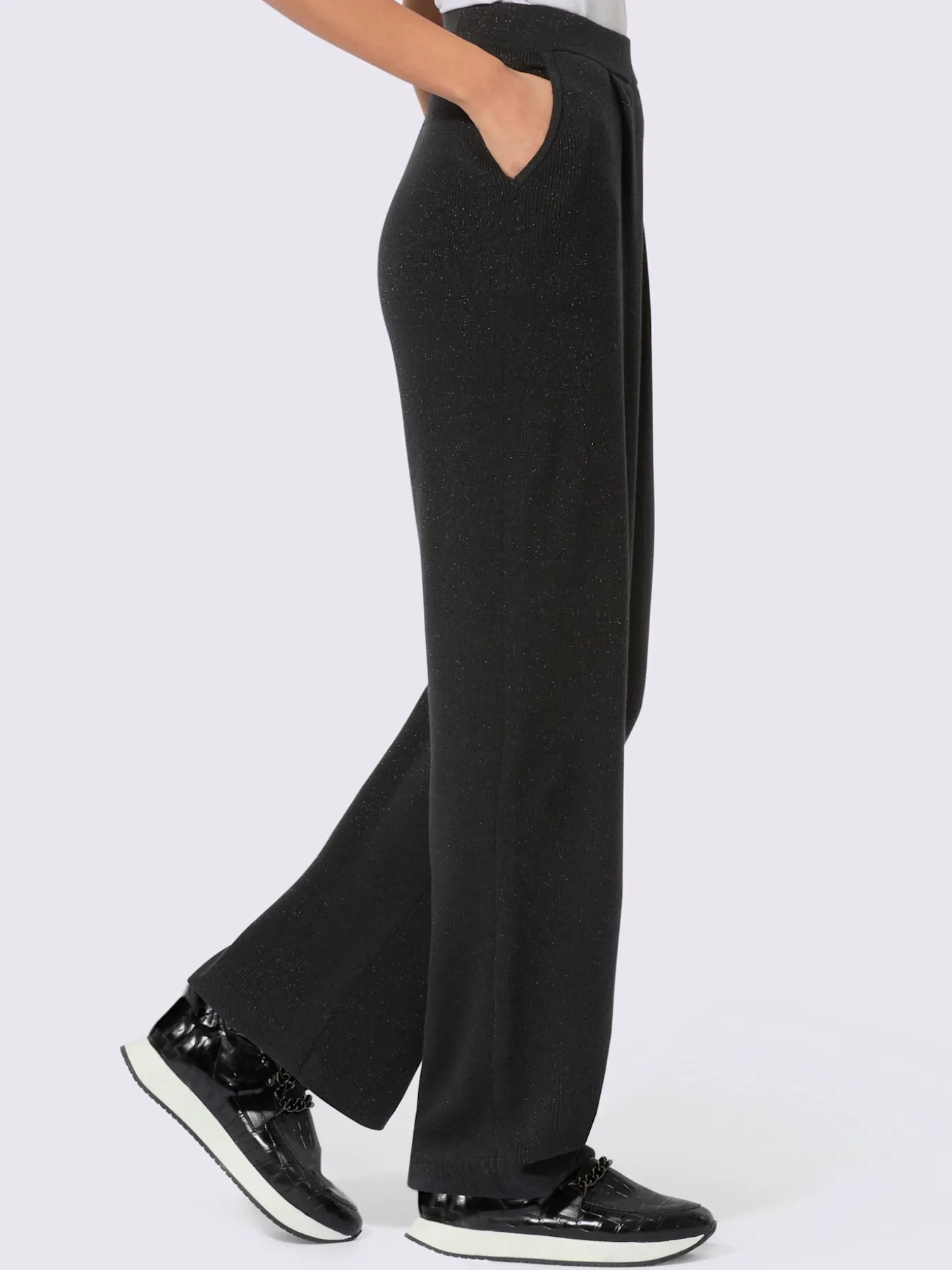 Pantalon en tricot matière de qualité supérieure avec laine vierge