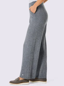 Pantalon en tricot mélange mérinos/cachemire