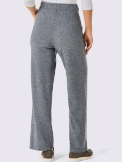 Pantalon en tricot mélange mérinos/cachemire