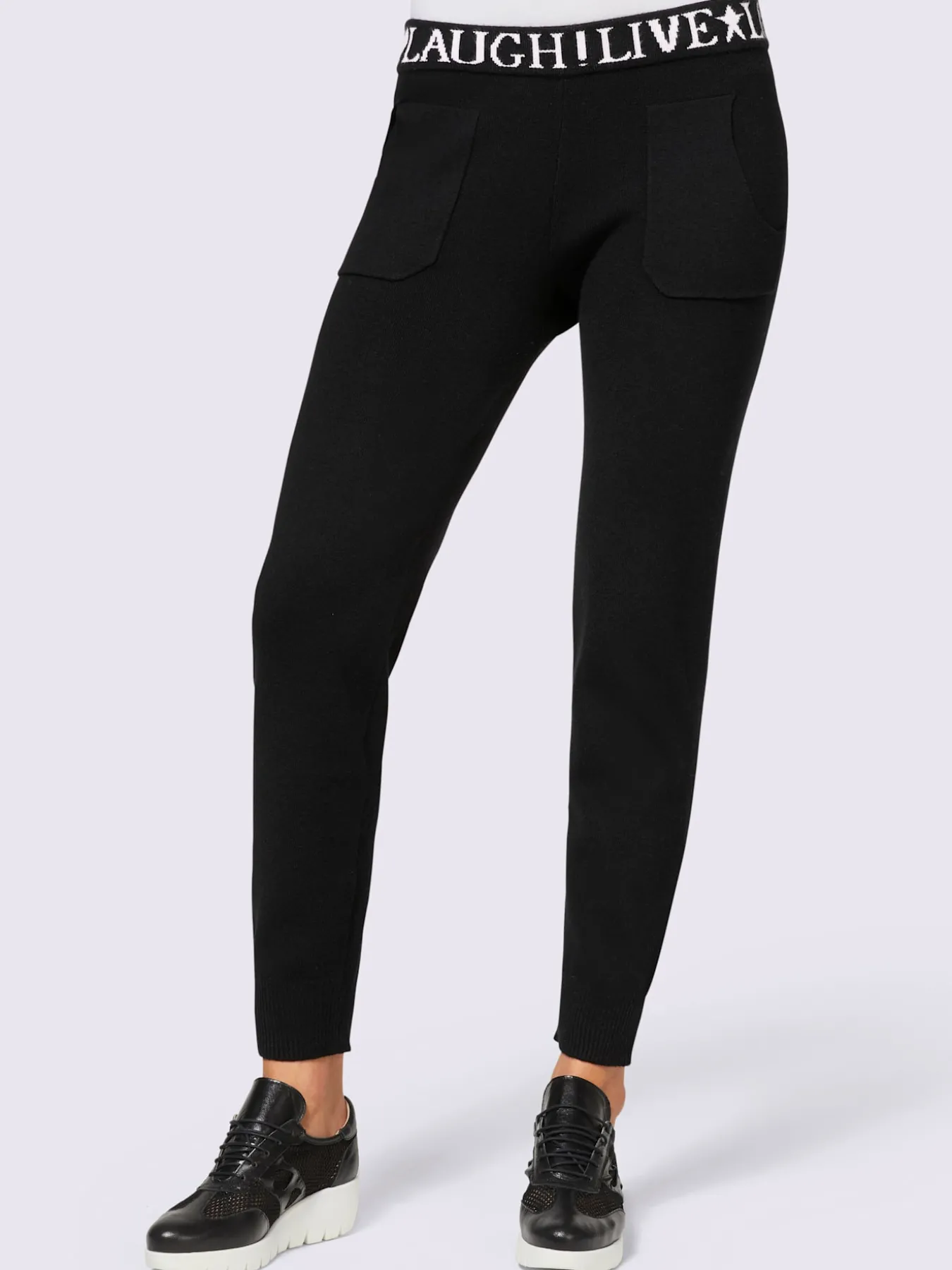 Pantalon en tricot tricot fin et doux