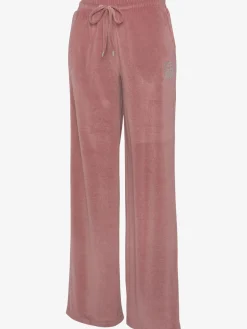 Pantalon en velours ras avec jambes larges