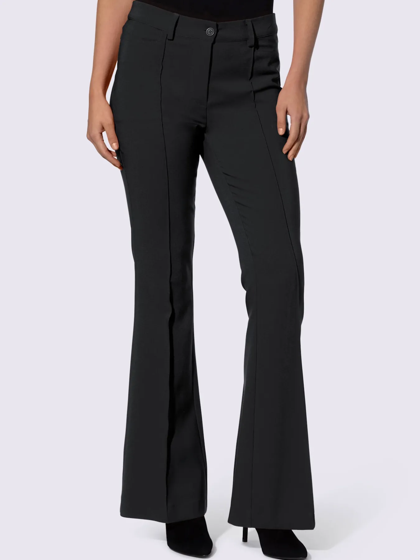 Pantalon extensible coupe bootcut tendance