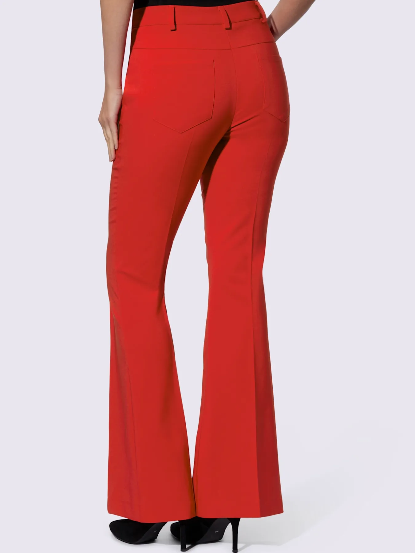 Pantalon extensible coupe bootcut tendance