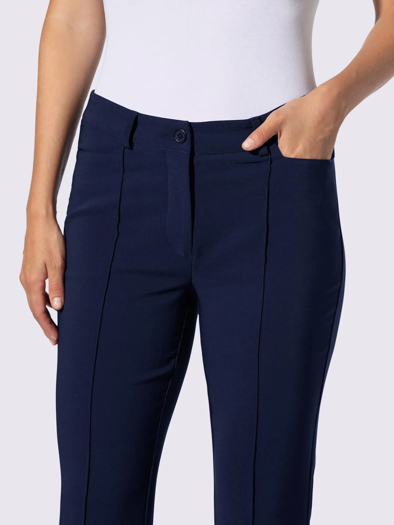 Pantalon extensible coupe bootcut tendance