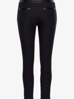 Pantalon extensible étroit avec détails en synthétique