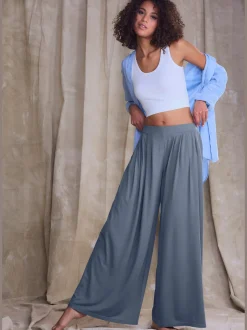 Pantalon extra-large et doux avec pinces