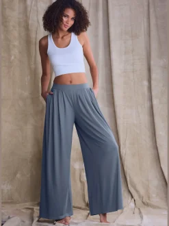 Pantalon extra-large et doux avec pinces