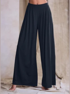 Pantalon extra-large et doux avec pinces