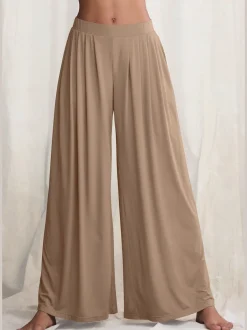 Pantalon extra-large et doux avec pinces