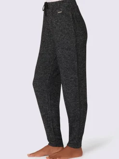 Pantalon femme effet tricot coupe décontractée