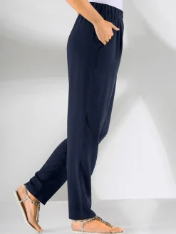 Pantalon femme fluide taille élastique
