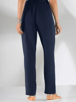 Pantalon femme fluide taille élastique