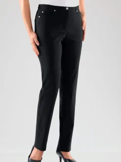 Pantalon féminin à coupe 5 poches classique