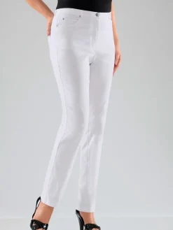 Pantalon féminin à coupe 5 poches classique