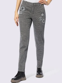 Pantalon imprimé animal décoratif
