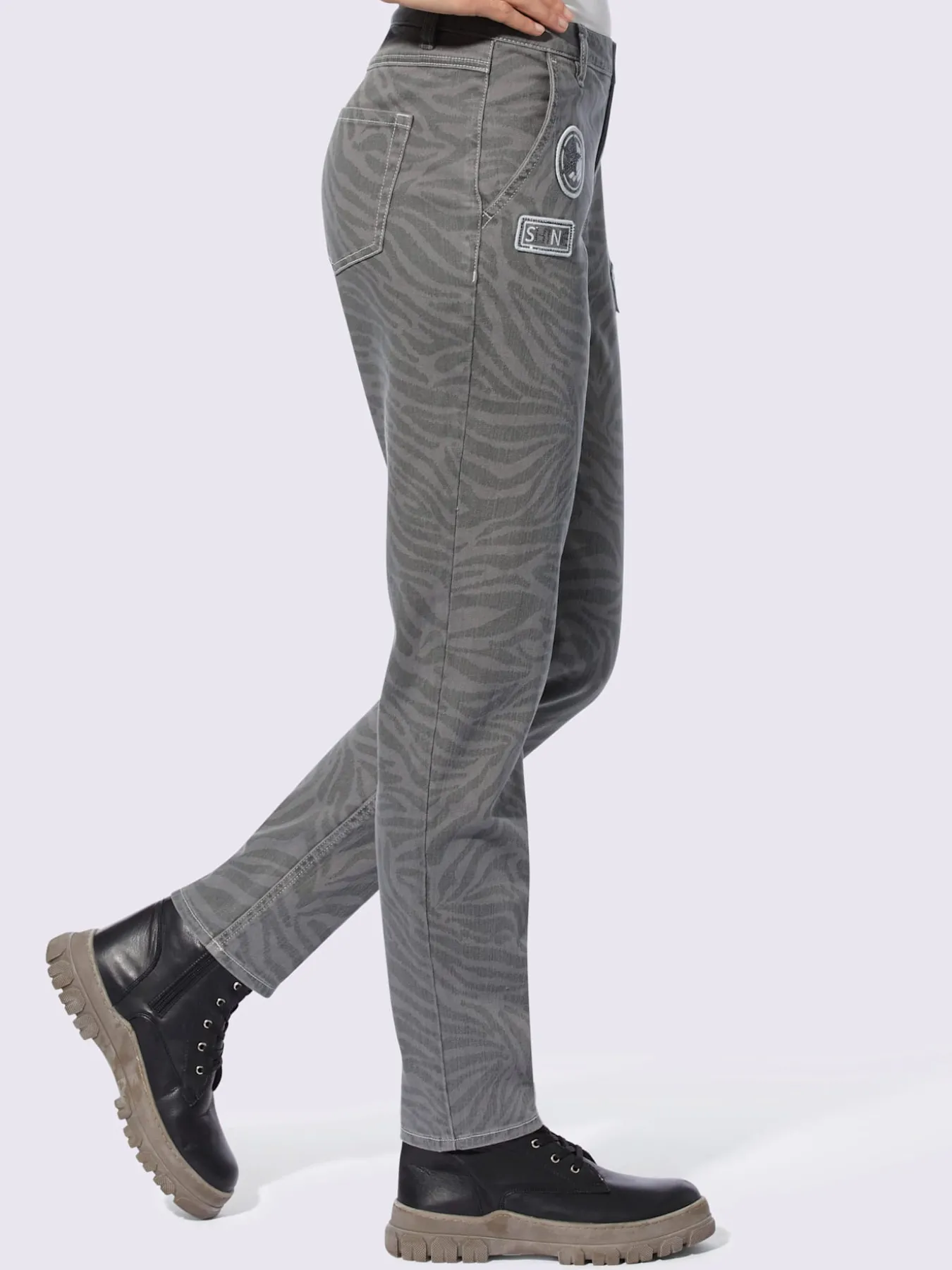 Pantalon imprimé animal décoratif