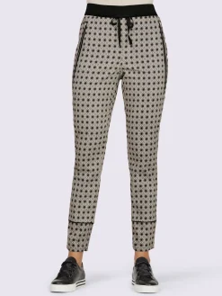 Pantalon imprimé ceinture élastique confortable