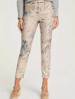 Pantalon imprimé coupe skinny tendance