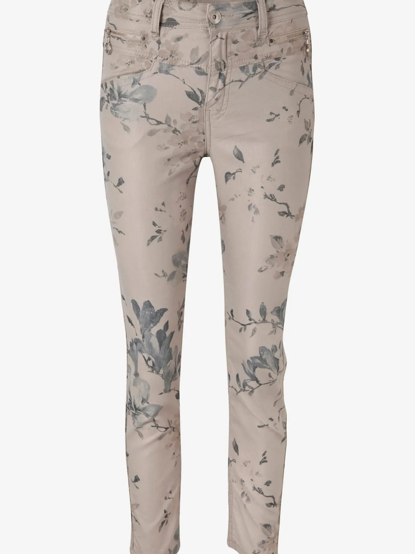 Pantalon imprimé coupe skinny tendance