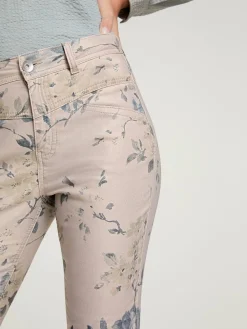 Pantalon imprimé coupe skinny tendance