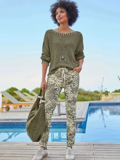 Pantalon imprimé imprimé mode