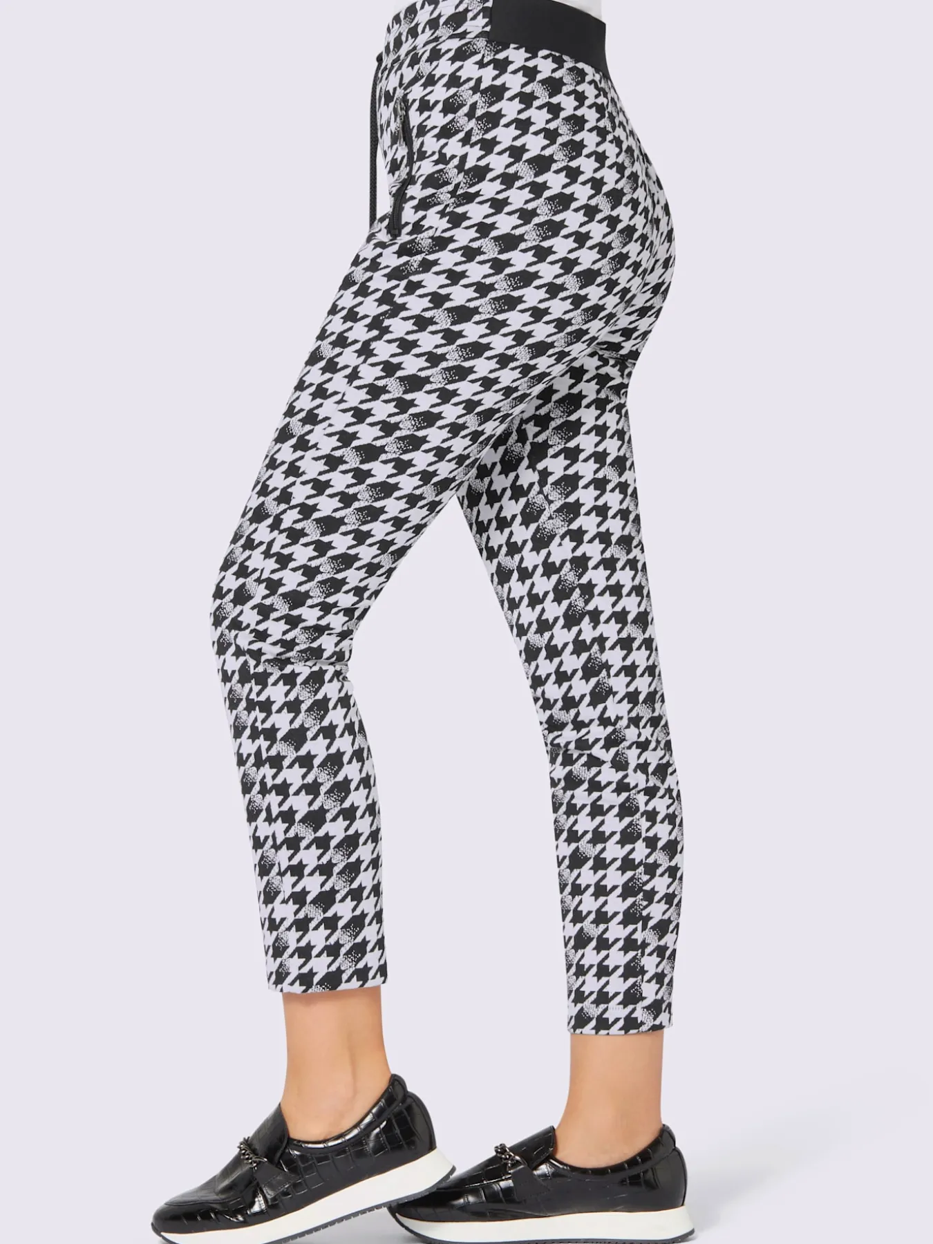 Pantalon imprimé jacquard en jersey tendance