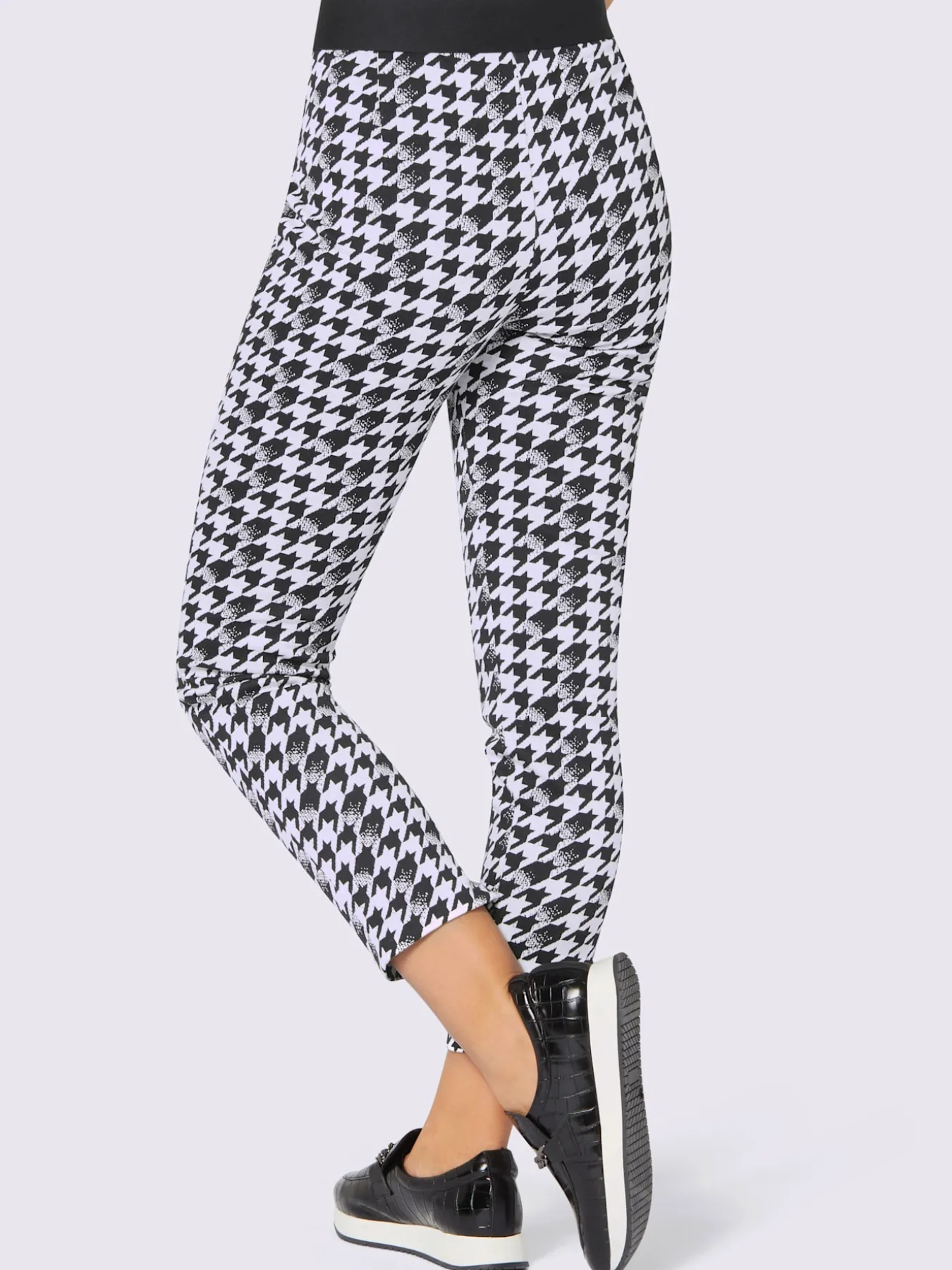 Pantalon imprimé jacquard en jersey tendance