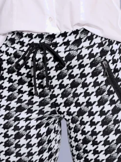 Pantalon imprimé jacquard en jersey tendance