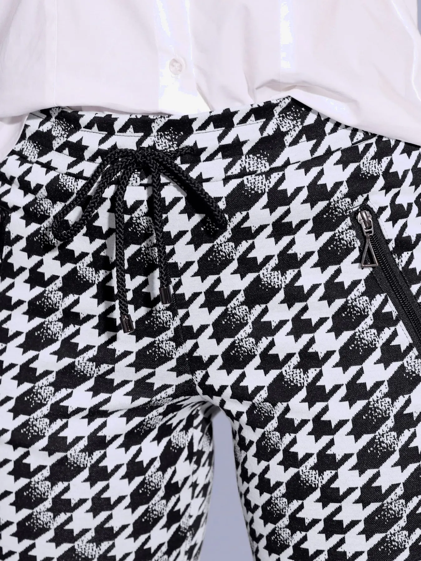 Pantalon imprimé jacquard en jersey tendance