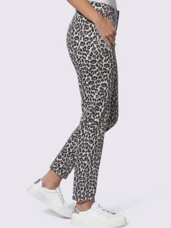 Pantalon imprimé joli motif léopard