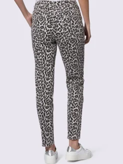 Pantalon imprimé joli motif léopard