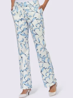 Pantalon imprimé légèrement évasé