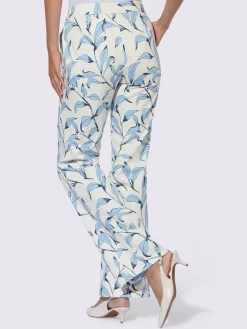 Pantalon imprimé légèrement évasé