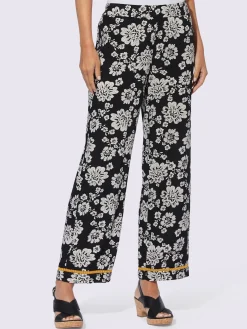 Pantalon imprimé motif floral